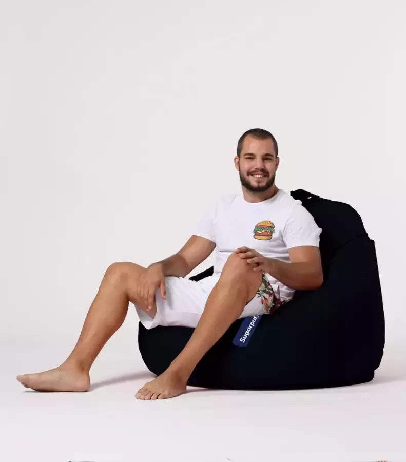 Xoft Living – Zitzak – Premium XXL – Zwart – Waterafstotend - Foto 5