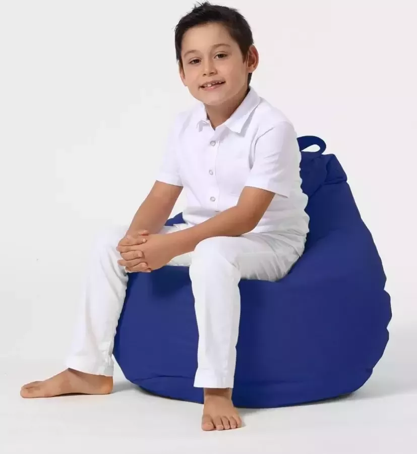 Xoft Living Kids Pear Zitzak Kinder Zitzakken Waterafstotend Blauw Kinderzetel Zitzak Kind Speelkamer-Duurzaam Binnen & Buiten Zitzak - Foto 3