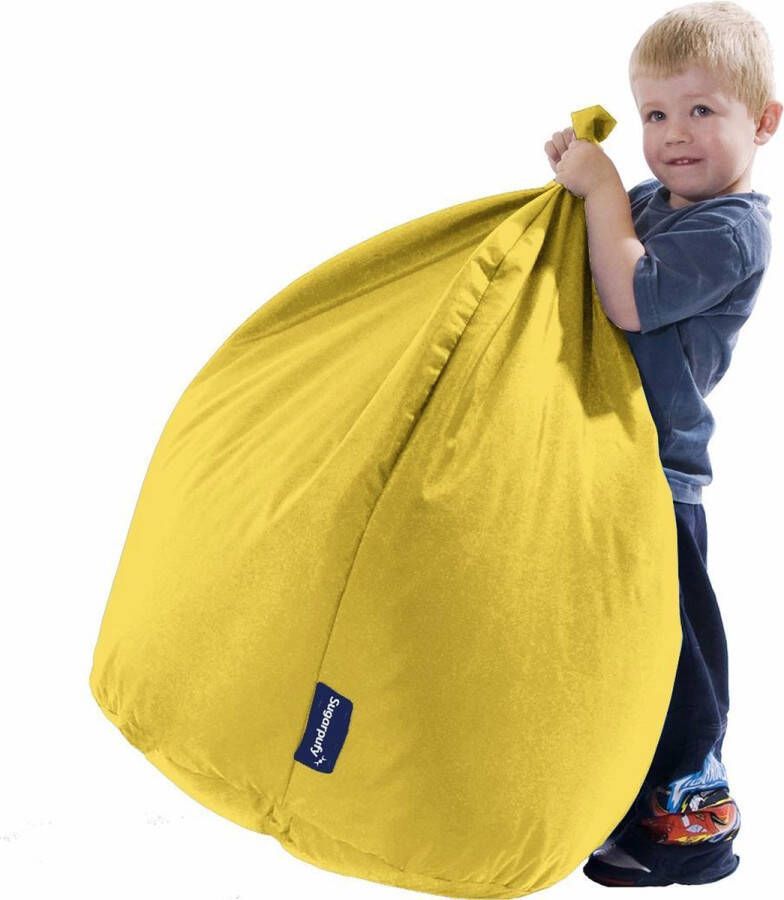 Xoft Living Kids Pear Zitzak Kinder Zitzakken Waterafstotend Geel Kinderzetel Zitzak Kind Speelkamer-Duurzaam Binnen & Buiten Zitzak - Foto 2