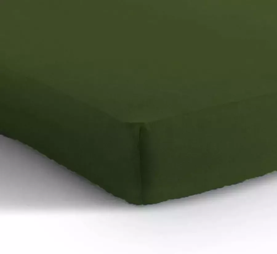 Suite sheets Hoeslaken Jersey Olijfgroen Waterbed Boxspring 200 x 220 230 cm