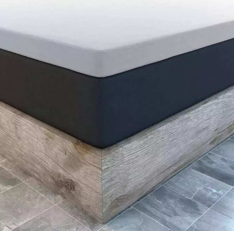 Suite sheets Topper Hoeslaken Jersey Grijs Waterbed Boxspring 200 x 220 230 cm