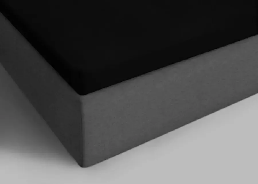 Suite sheets Topper Hoeslaken Jersey Zwart Waterbed Boxspring 200 x 220 230 cm