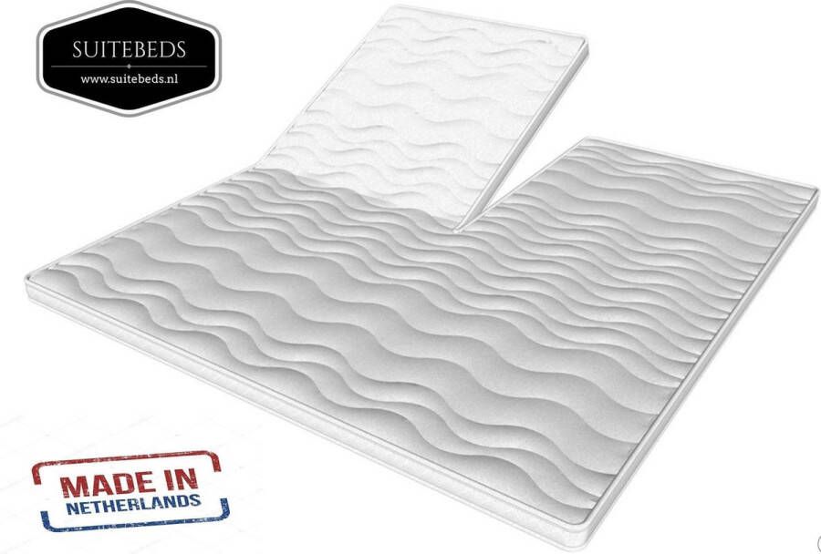 Suitebeds Pro topper nasa traagschuim Visco 140x200 SPLIT ! -7cm