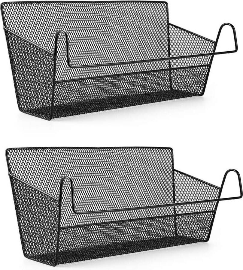 SUMNACON SHOP YOLO 2 stuks nachtkastje opknoping opbergmanden slaapzaal bed organizer voor thuiskantoor school slaapzaal stapelbed Zwart