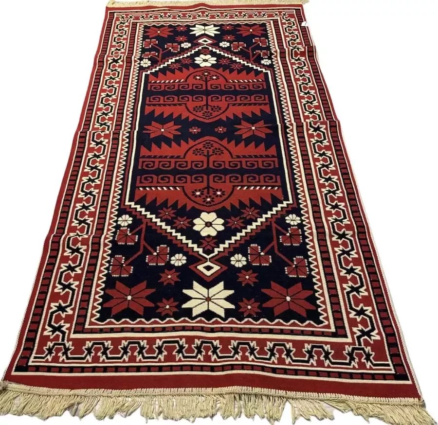 Sunar Home Kelim Vloerkleed Ecrin Kelim kleed Kelim tapijt Turkish kilim Oosterse Vloerkleed 100x200 cm