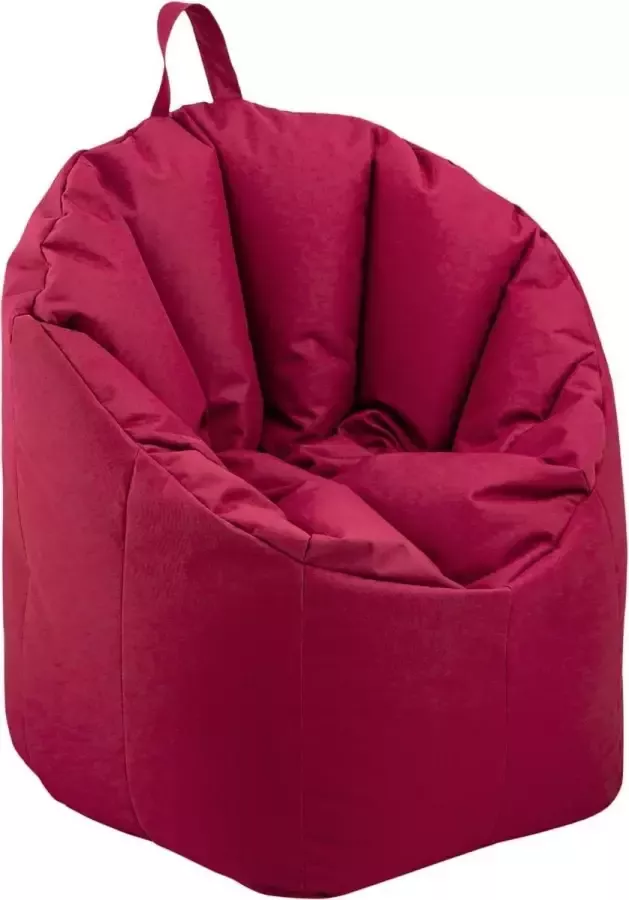 Sunfield Zitzak Fauteuil Comfortabele en Waterdichte poef Scheurbestendige hoes 70x80cm Rood