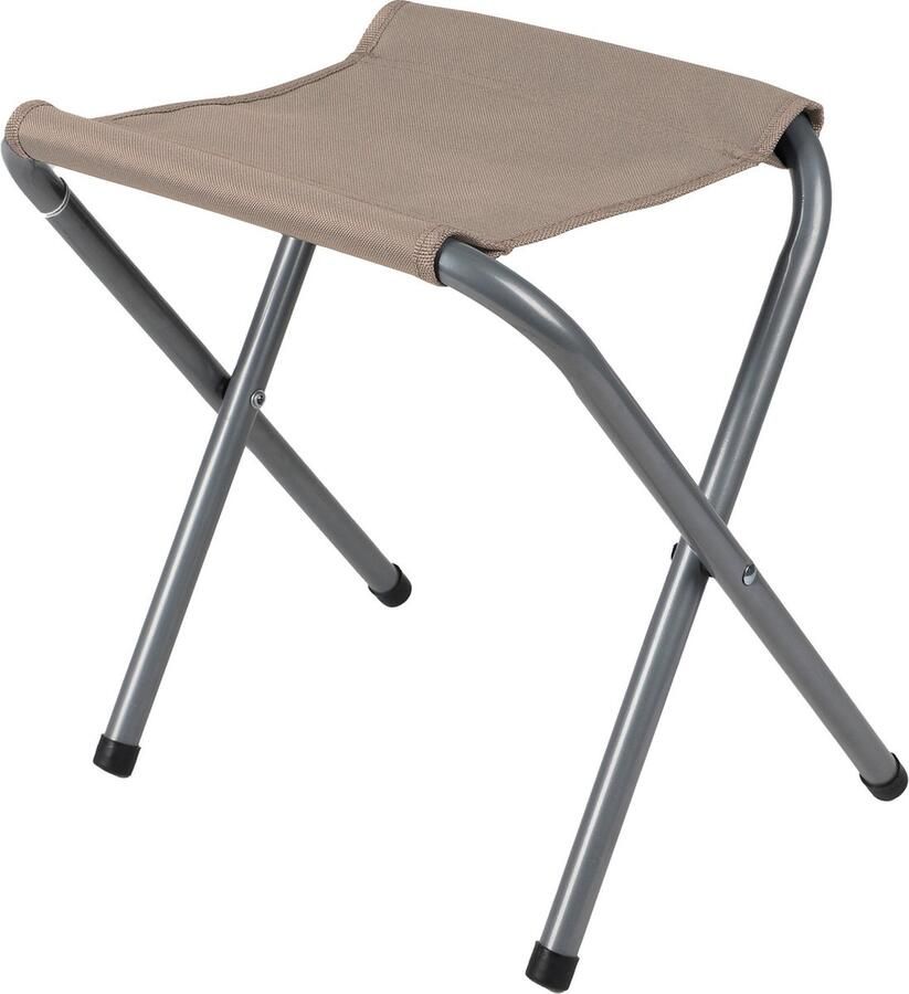 Sunnydays Camping outdoor krukje Inklapbaar beige 33 x 27 x 35 cm metaal polyester