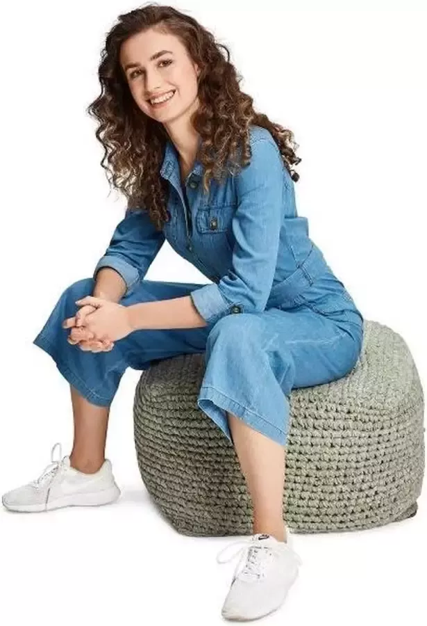 Suns poef arezzo 55x55x40 5cm antraciet - Foto 2