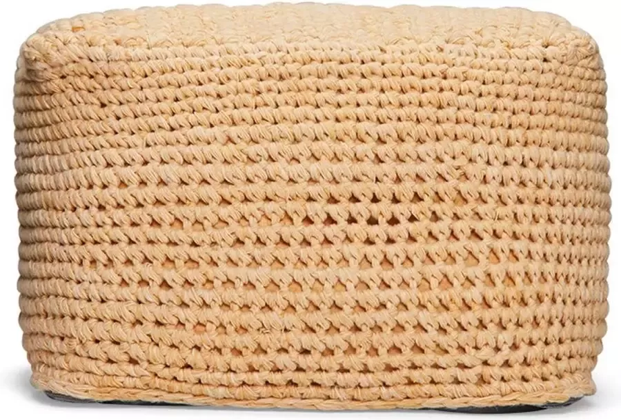 Suns poef arezzo 55x55x40 5cm geel