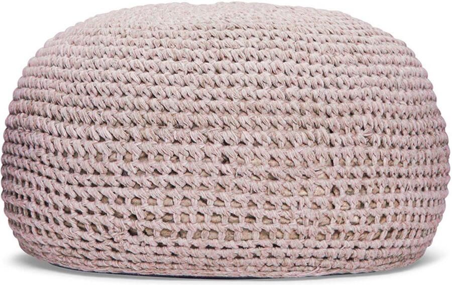 Suns poef arezzo 70x70x40 5cm roze