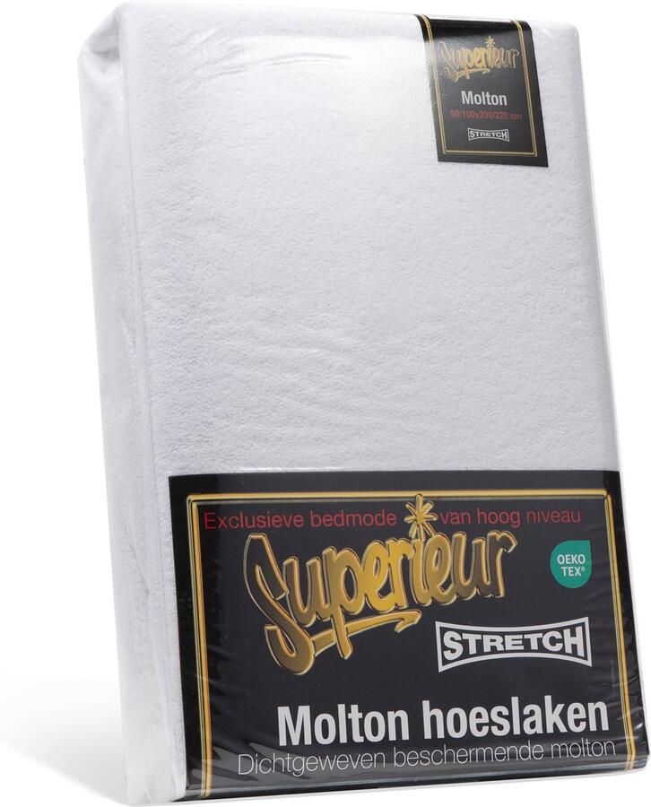 Superieur Molton Matras Hoeslaken 200x200 cm Ook Geschikt Voor 210 en 220 cm Lengte Katoenen Matrasbeschermer Hoge Hoek Extra Zware Hotelkwaliteit Fris & Beschermend Perfecte Pasvorm