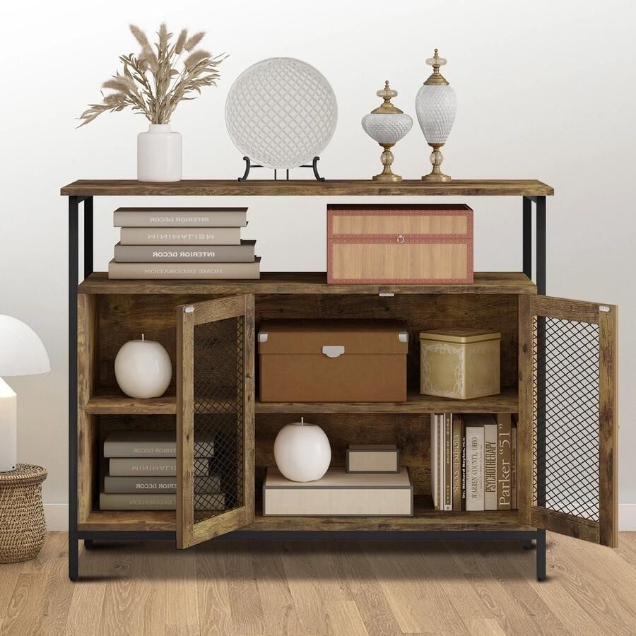 Suredeal Kast Huiskamer Dressoir 100x35x80 cm Buffetkast Keuken Woonkamer