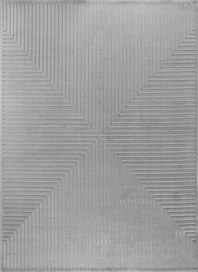 Surya In-& Outdoor Vloerkeed Woonkamer Slaapkamer Modern Scandinavisch Tapijt KIYOSHI Grijs 200x275cm - Foto 2