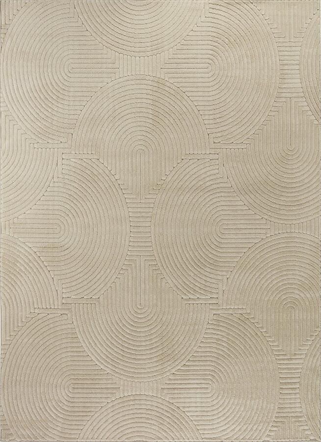 Surya Vloerkleed Woonkamer Slaapkamer Modern Scandinavisch Tapijt REYKO Beige 120x170cm