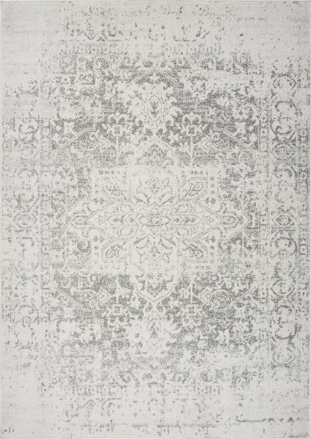 Surya Vloerkleed Woonkamer Slaapkamer Vintage Oosters vloerkleed JULIETTE Ivoor Grijs 160x220 cm