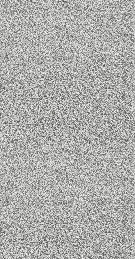 Surya Vloerkleed Woonkamer Slaapkamer Hoogpolig Shaggy Chic Loper Gang LILLY Effen Grijs 80x150 cm