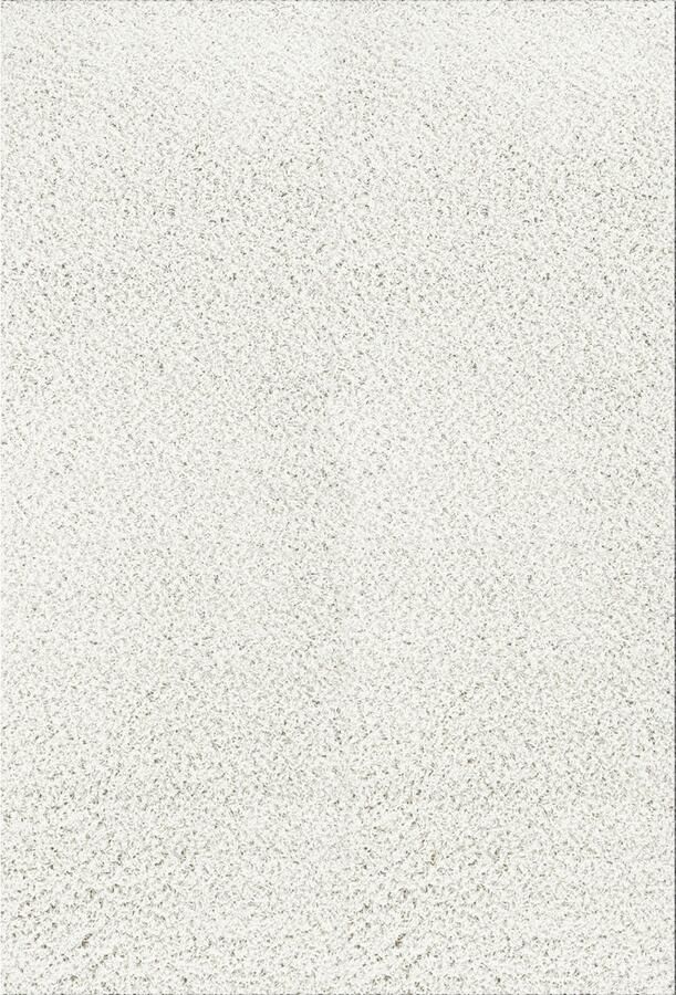 Surya Vloerkleed Woonkamer Slaapkamer Hoogpolig Shaggy Chic Tapijt LILLY Effen Wit 200x290 cm