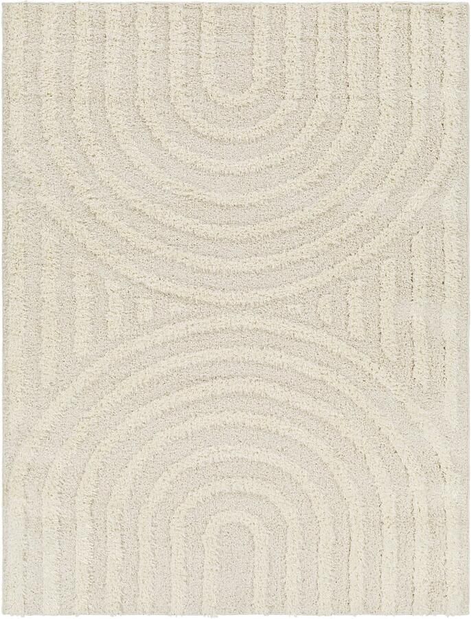 Surya MARAVA – Zacht Hoogpolig Shaggy Tapijt – Modern – Beige wit