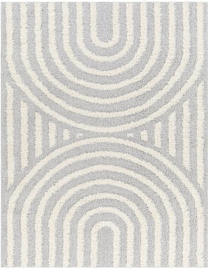 Surya MARAVA – Zacht Hoogpolig Shaggy Tapijt – Modern – Lichtgrijs wit