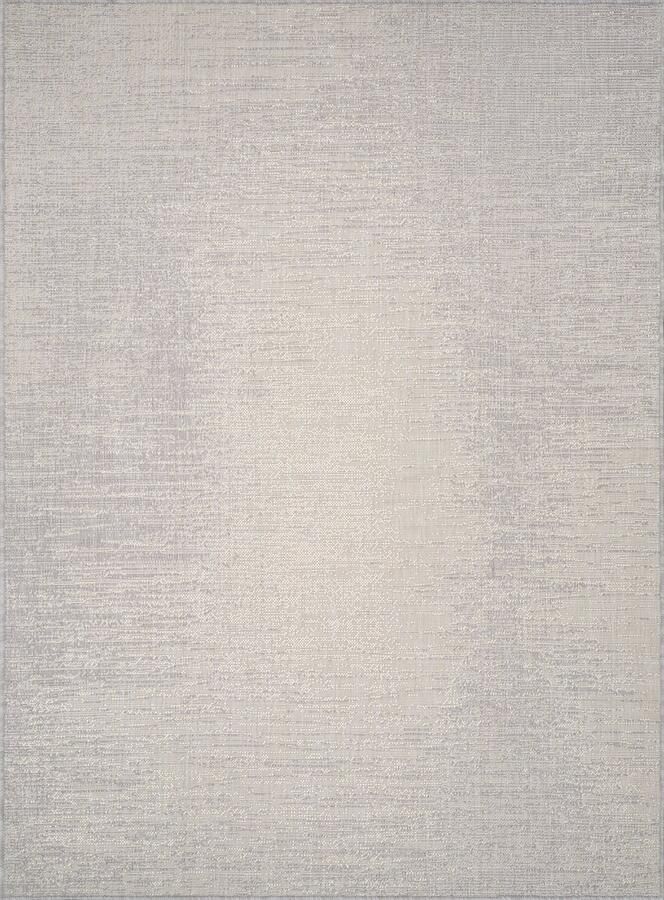 Surya Buitenkleed Balkon Terras Keuken Modern Abstract Tapijt SHELBY Ivoor Grijs 160x213 cm