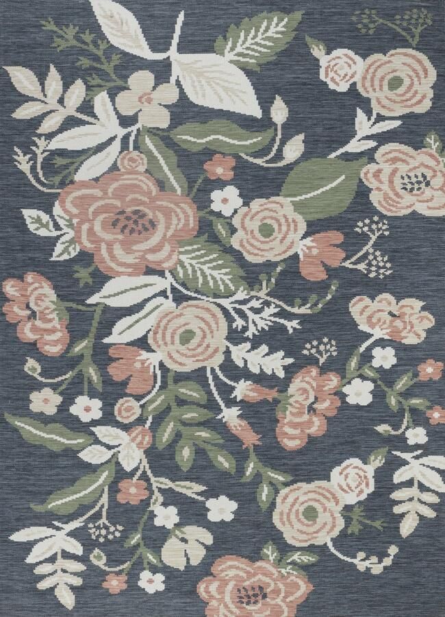 Surya Buitenkleed Balkon Terras Keuken Modern Boho Tapijt SHIFU Meerkleurig DonkerBlauw 160x213 cm - Foto 2