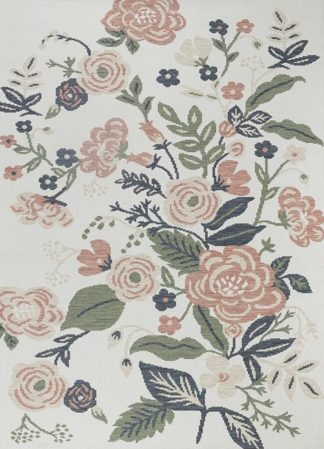 Surya Buitenkleed Balkon Terras Keuken Modern Boho Tapijt SHIFU Meerkleurig Groen 200x275 cm