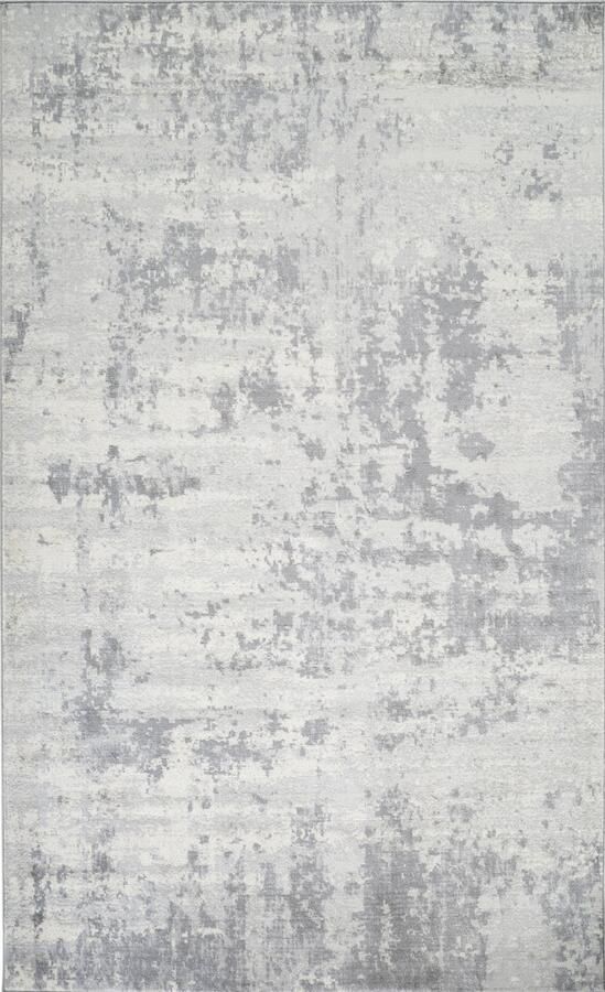 Surya Vloerkleed Woonkamer Slaapkamer Modern Abstract Tapijt VICTOIRE Grijs Ivoor 80x150 cm