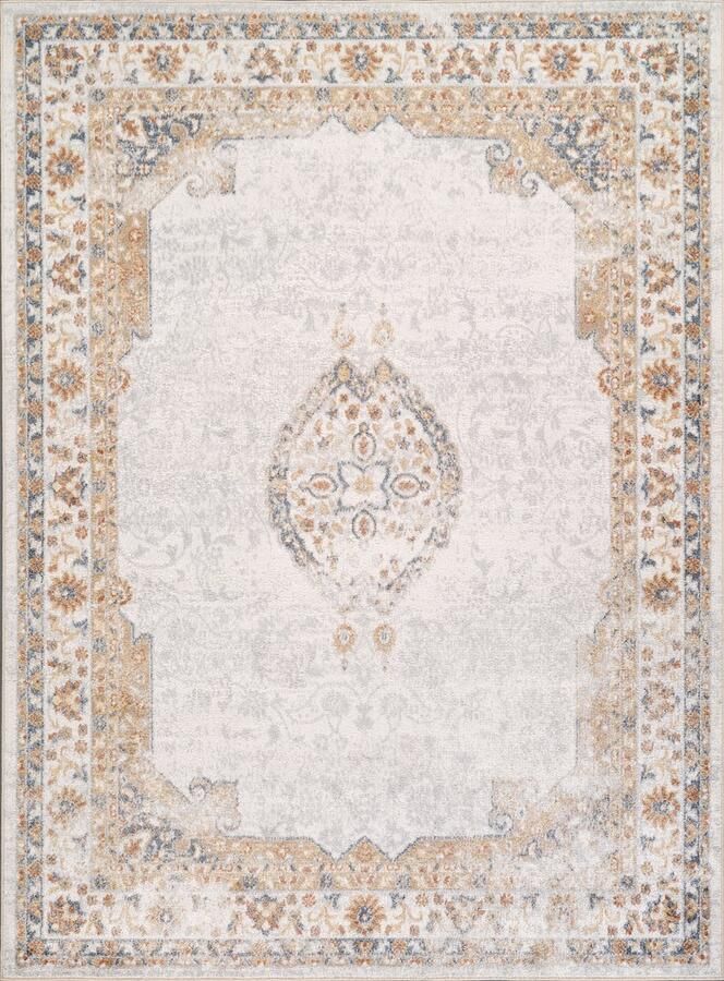 Surya Vloerkleed Woonkamer Slaapkamer Afwasbaar Vintage Tapijt DEEPIKA Meerkleurig Bruin 160x213 cm