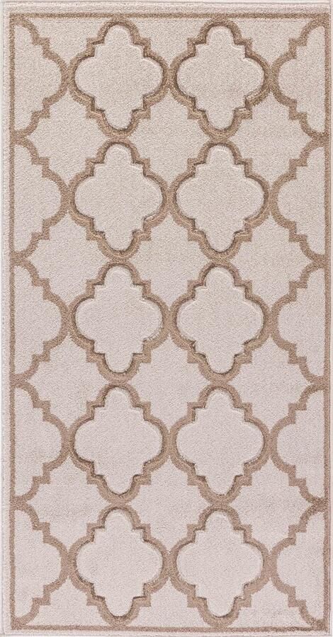 Surya Vloerkleed Hal- en SlaapKamer Marokkaans Oosters Loper Gang YAIZA Bruin 80x150 cm