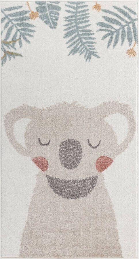 Surya Vloerkleed Kinderkamer KinderTapijt SpeelTapijt Koala KOOKY Meerkleurig Taupe 80x150 cm