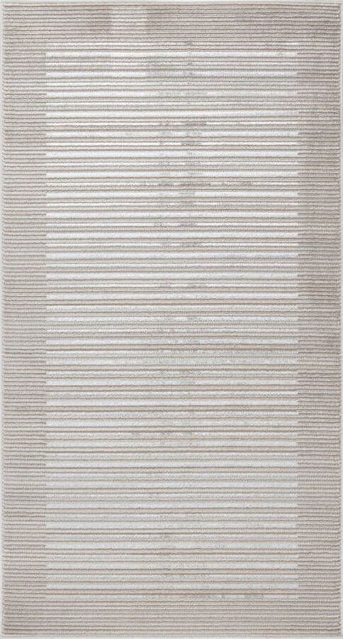 Surya Vloerkleed Woonkamer Slaapkamer Modern Abstract vloerkleed MARTINA Beige Wit 80x150 cm