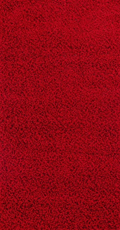 Surya Vloerkleed Woonkamer Slaapkamer Hoogpolig Shaggy Chic Loper Gang LILLY Effen Rood 80x150 cm