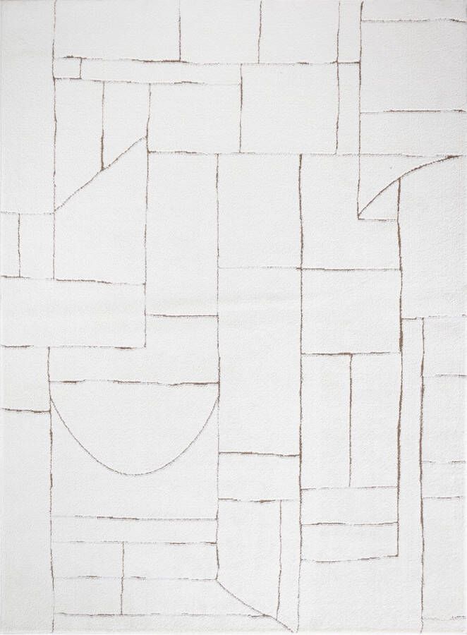 Surya Vloerkleed Woonkamer Slaapkamer Modern Scandinavisch Tapijt LISA Ivoor Terracotta 200x275 cm - Foto 2