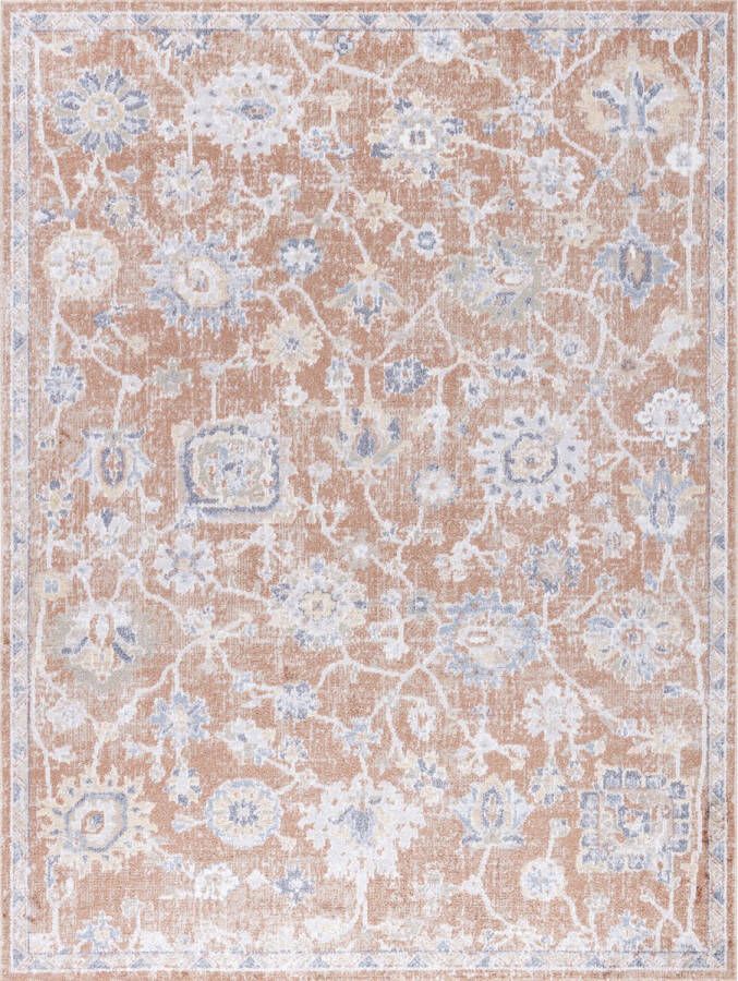 Surya Vloerkleed Woonkamer Slaapkamer Afwasbaar Vintage vloerkleed RUBY Rood 160x213 cm