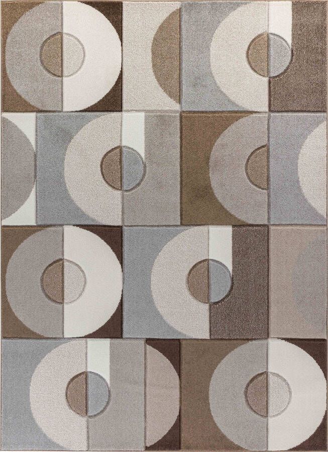 Surya Vloerkleed Woonkamer Slaapkamer Modern Scandinavisch Tapijt WENDY Bruin 120x170 cm