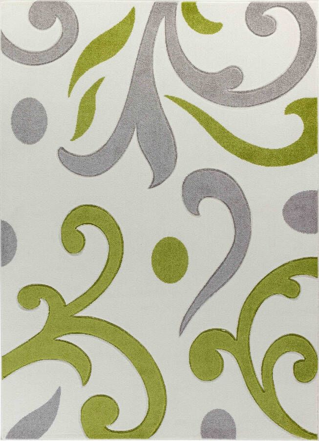 Surya Vloerkleed Woonkamer Slaapkamer Skandi Retro Tapijt YUMIKO Groen 160x213 cm