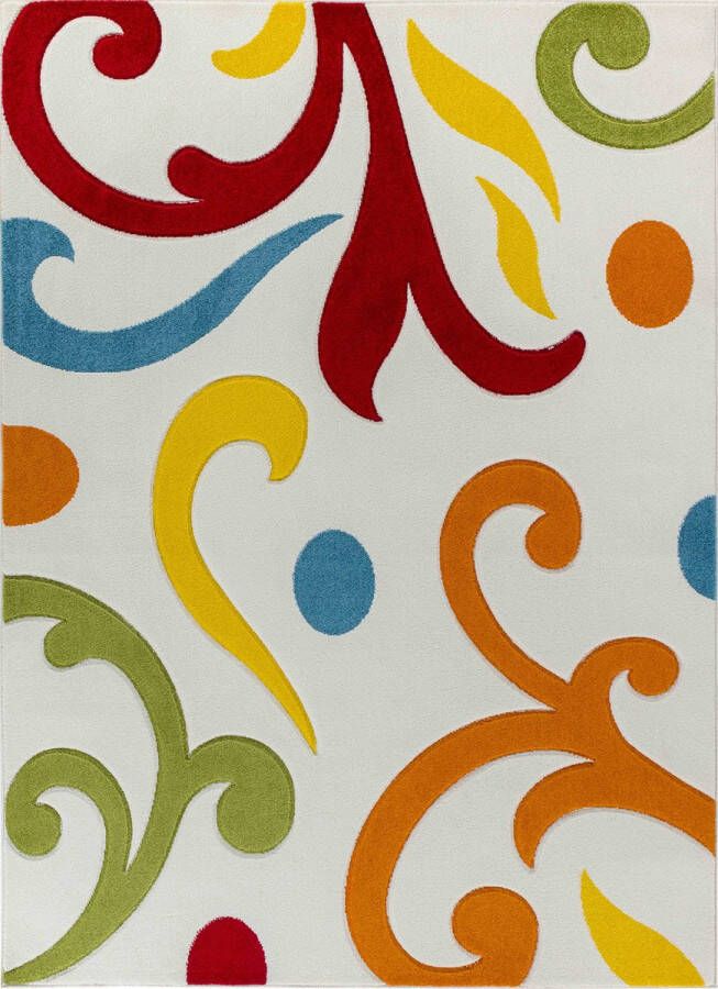 Surya Vloerkleed Woonkamer Slaapkamer Skandi Retro Tapijt YUMIKO Meerkleurig 160x213 cm