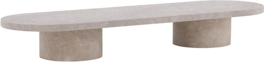 Svea Antonio ovale salontafel 60 x 190 cm marmerlook