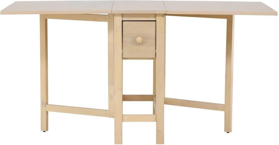 Svea Azzurra uitklapbare eettafel 80 x 150 cm naturel