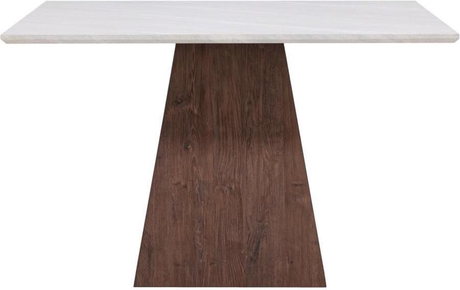 Svea Clara vierkante eettafel 120 x 120 cm marmerlook