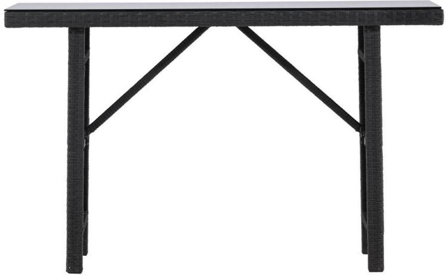 Svea Haruto outdoor sidetable 120 cm zwart