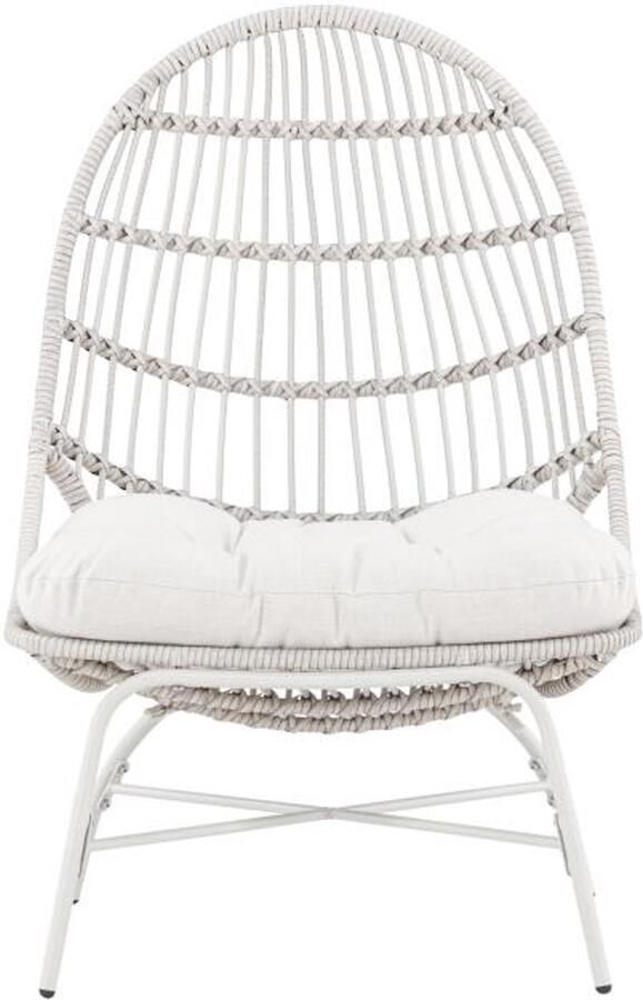 Svea Ines outdoor loungestoel wicker wit