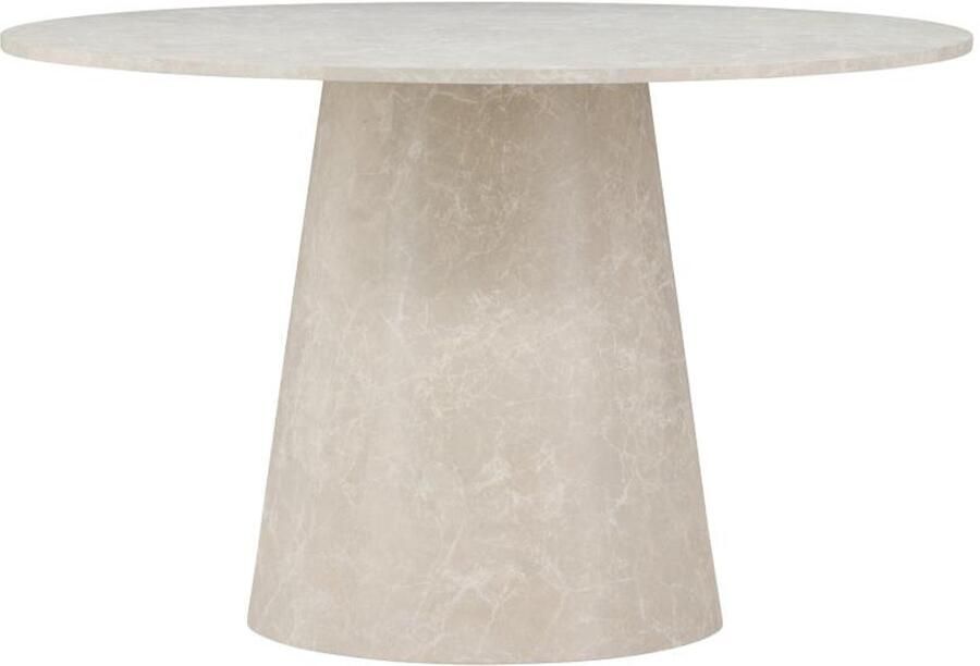 Svea Kiro ronde eettafel ø120 cm marmerlook beige