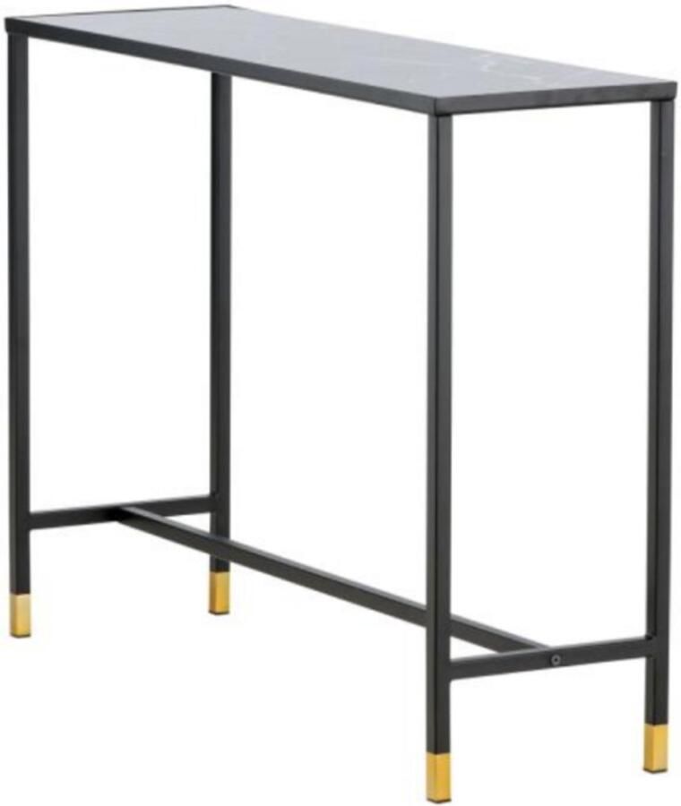 Svea Leon sidetable 100 cm zwart goud