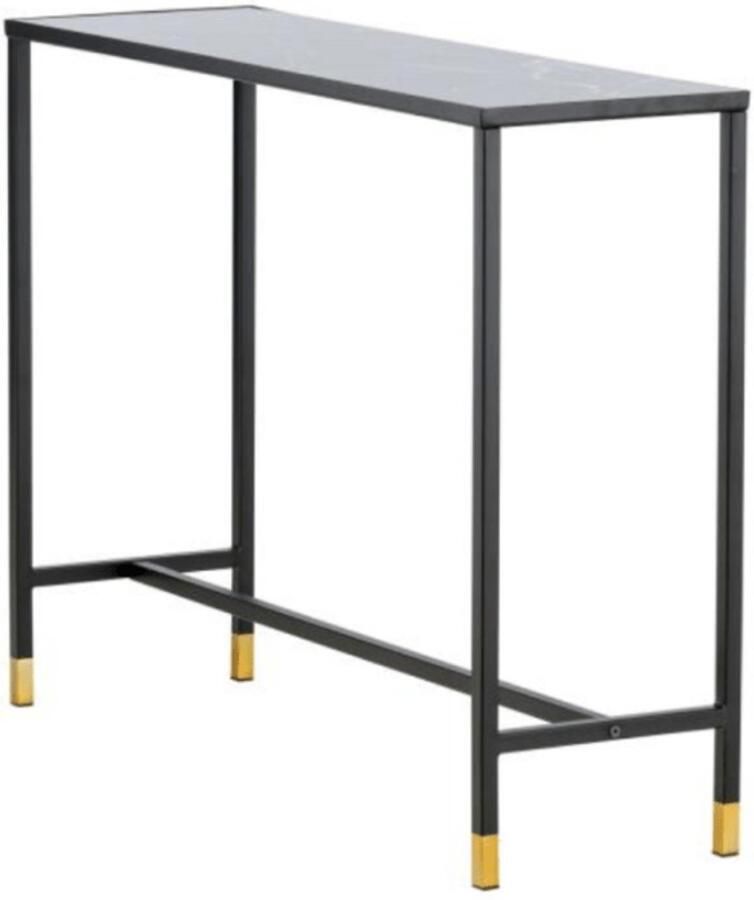 Svea Leon sidetable 100 cm zwart goud