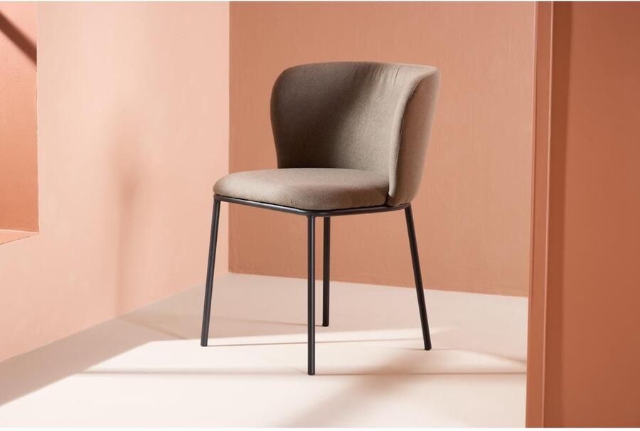 Svea Lino eetkamerstoel linnen bruin