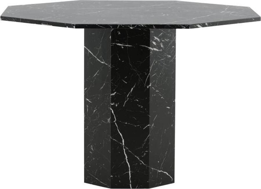 Svea Lino ronde eettafel ø110 cm marmer zwart