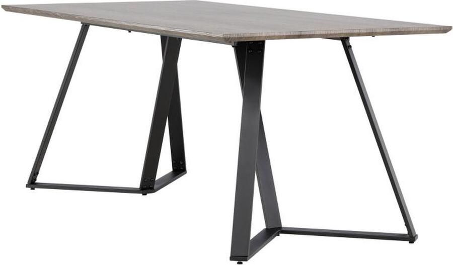 Svea Mako rechthoekige eettafel 180 x 90 cm donkerbruin zwart