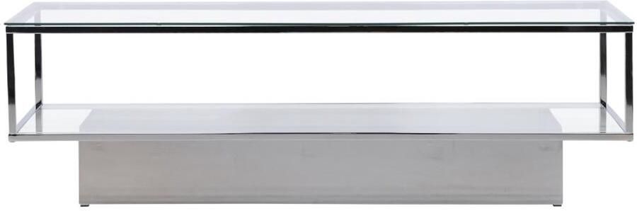 Svea Mia glazen salontafel 130 x 60 cm zilver