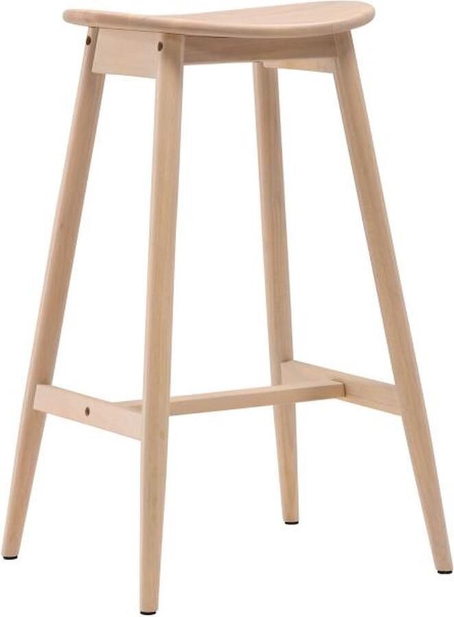 Svea Nika barkruk 76 cm rubberhout naturel